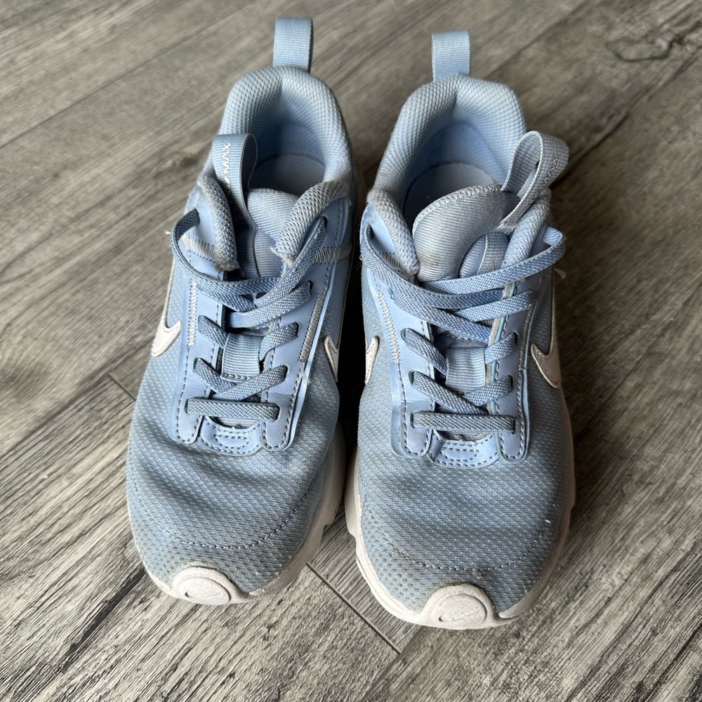 Nike Air Max Interlk Blue Sneakers Lightweight Flexible Elastic Laces No Tie